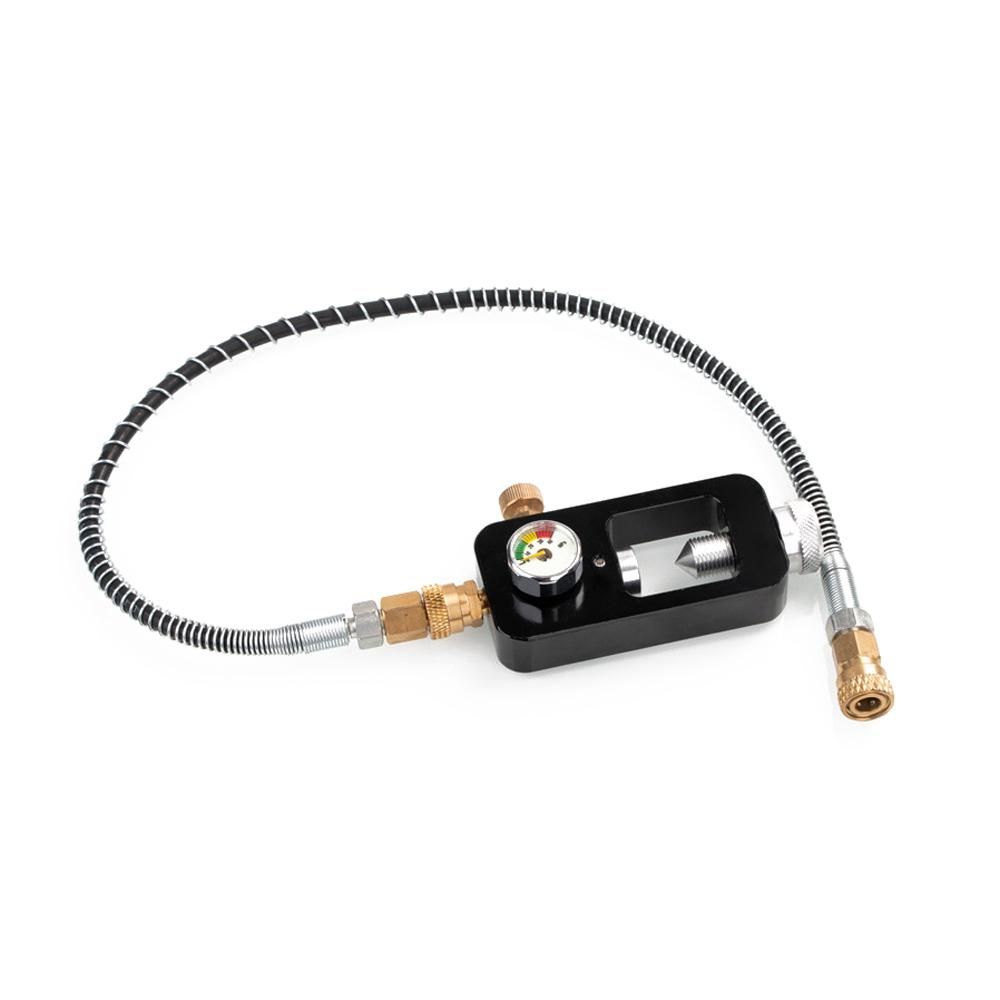 Outdoor Easy Install Scubas Diving Tanks Refill Adapter Set Oxygen Cylinder Adapter Practical Outdoor Diving Accessory with Pressure Meter Hose