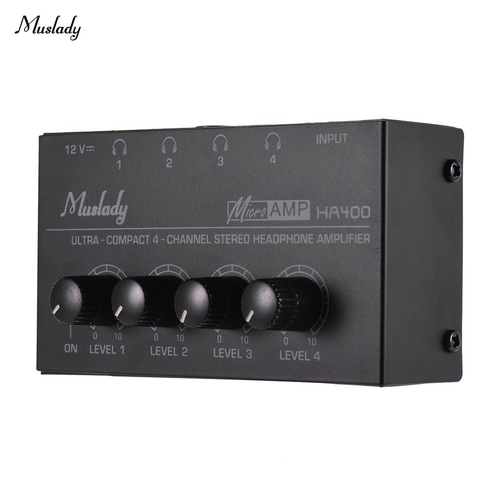 Muslady HA400 Ultra-compact 4 Channels Mini Audio Stereo