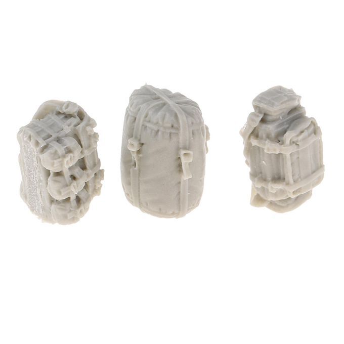 1:35 Scale Resin Soldier Backpack Bags Model Layout For Diorama
