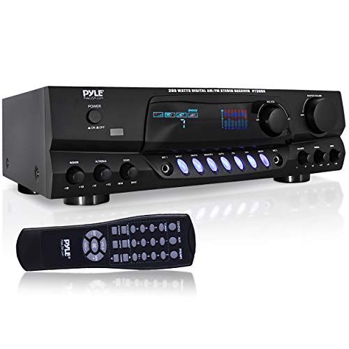 Pyle 200W Home Audio Power Amplifier  Stereo Receiver W AM F
