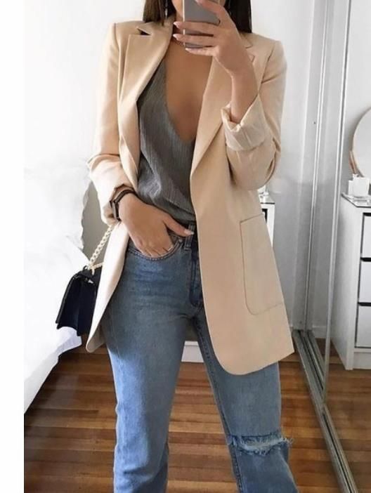Lady Slim Blazers Women Autumn Suit Jacket