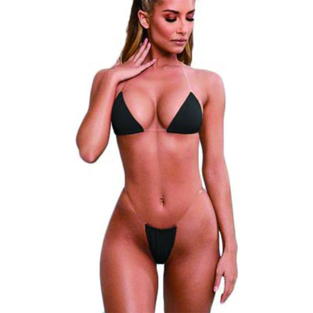 New Women Sexy Lingerie Micro G-String Thong Underwear Swimwear Bikini Set