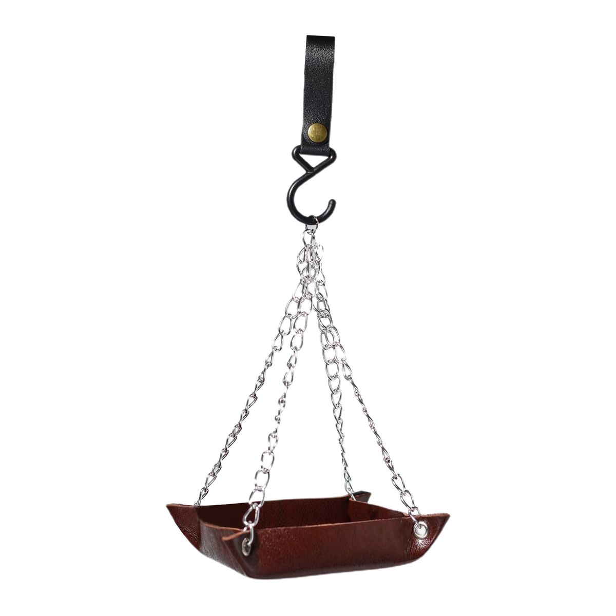 Feeder Tray Bird Food Container Feeding Utensils Brown