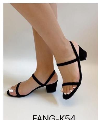 Unique Ladies Flat Sandals-Black