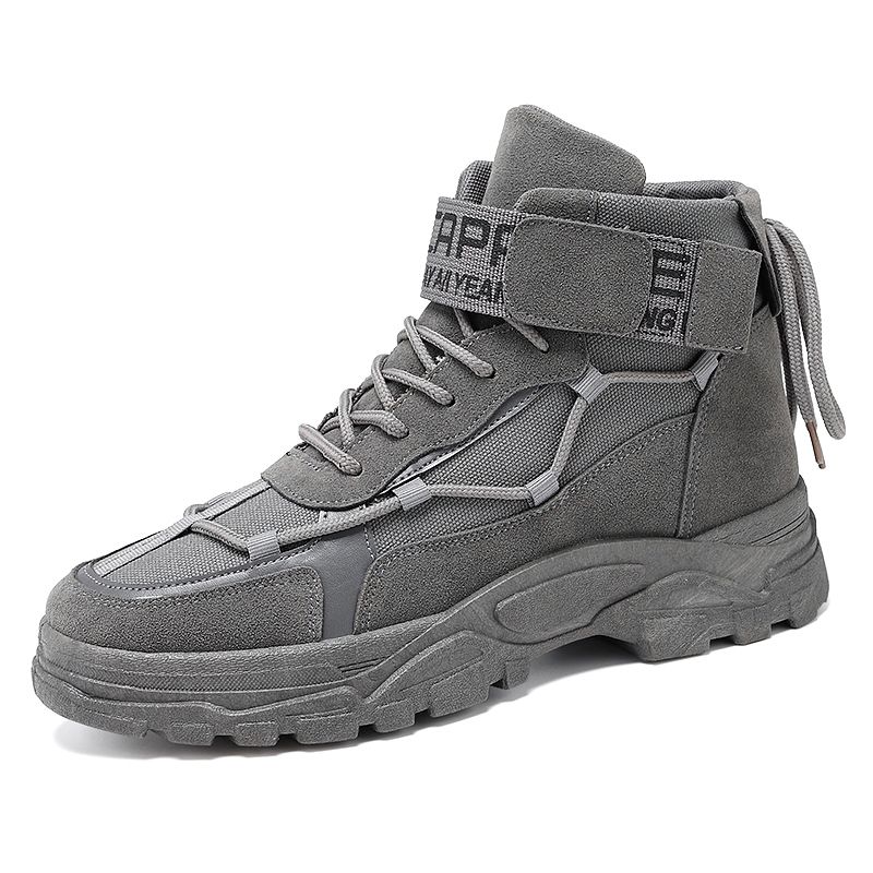 Men's Outdoor Casual Martin Boots Chukka -Grey
