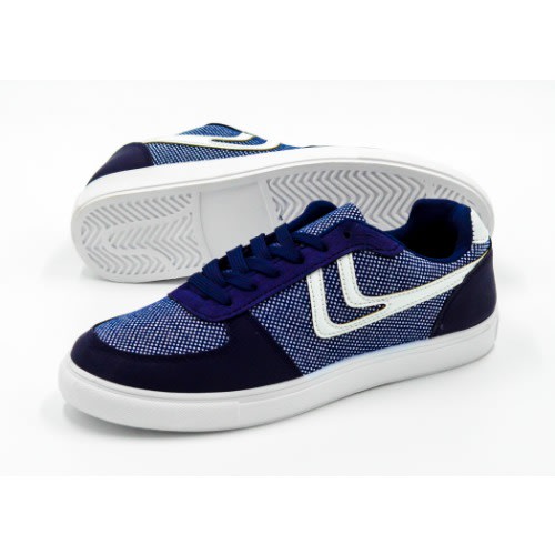 Unisex Sport Lace Up Sneakers - Blue And White
