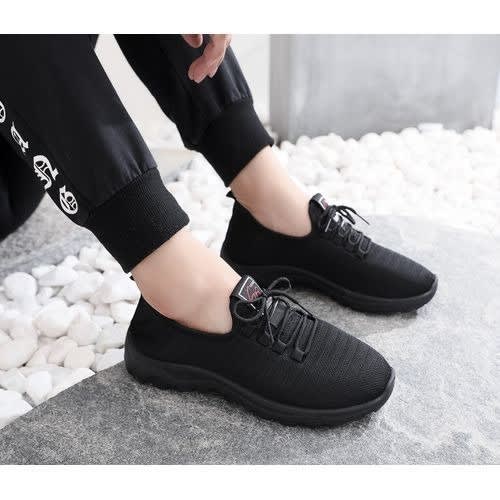 Lin Mesh Breathable Socks Canvas - Black