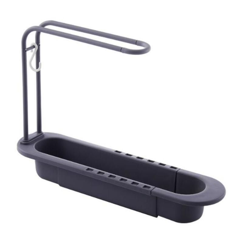 Kitchen Telescopic Sink Shelf Drainer Rack Storage Basket Soap Sponge Storage Towel Rack Bathroom Adjustable Sink Kitchen Tool