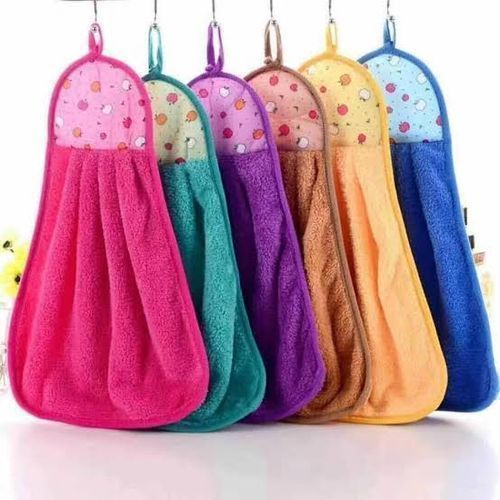 6pcs Colourful Hanging Kitchen Cleaning Towels