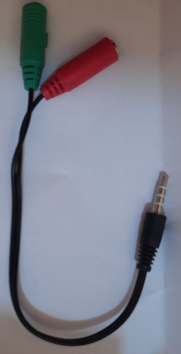 3.5mm Male Jack Headphone Mic Audio Y Splitter Cable To 2 Female 3.5mm Jack Adapter