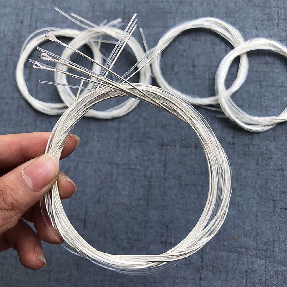 Classical Guitar Strings 6pcs/set Silver-Plated Copper Clear Nylon Strings
