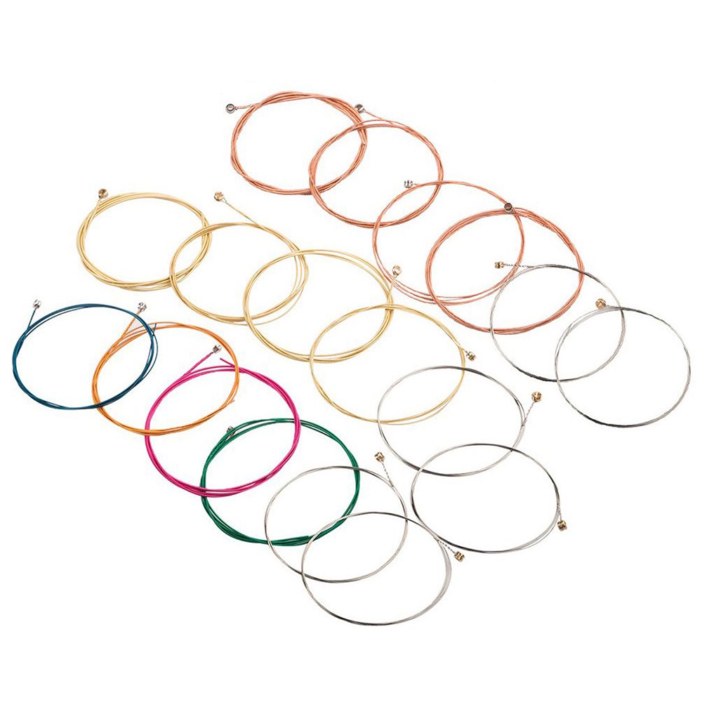 3 Sets Of Acoustic Folk Guitar String Set Strings Stainless