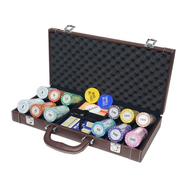 Poker Tokens Chips Carrying Case Pu Leather Casino Game 200