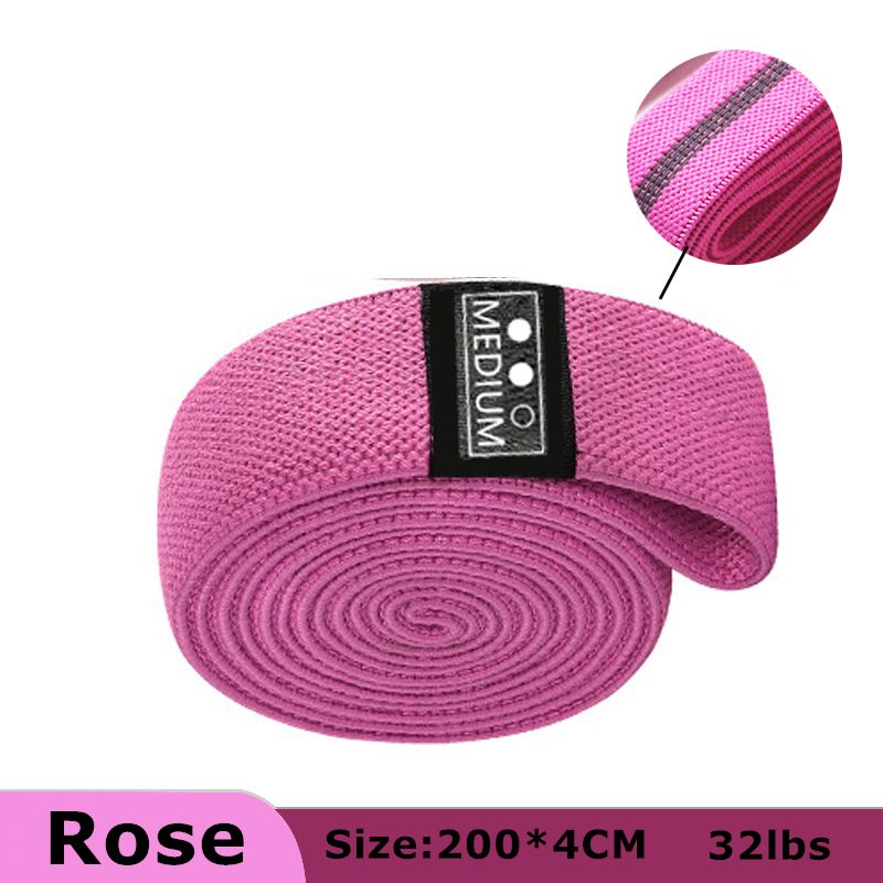 Long Resistance Bands Elastic Bands For Pull Upist Stretching Training Booty Band-Rose(200X4cm)32lb