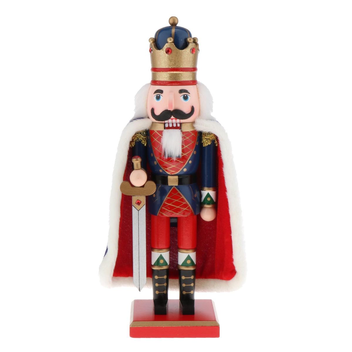 Traditional Nutcracker & Crown Holding  Christmas   Home Style 1