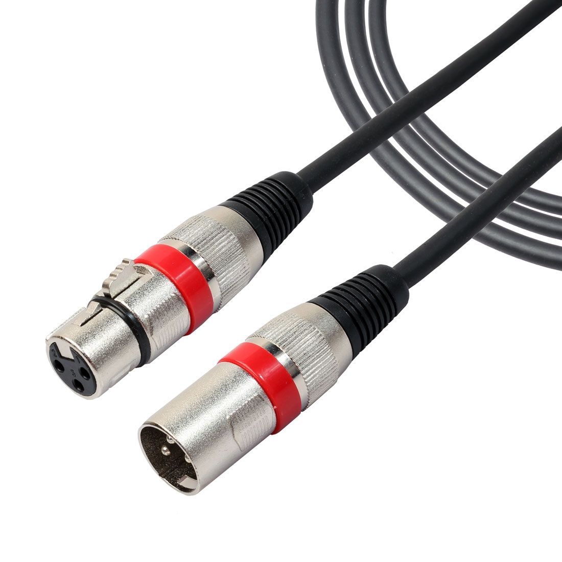 1m 3-Pin XLR Male To XLR Female MIC Shielded Cable Microphone Audio Cord