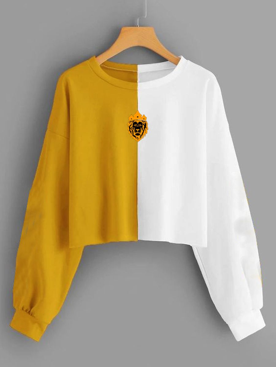 Klassic Kartel Yellow And White Sweatshirt