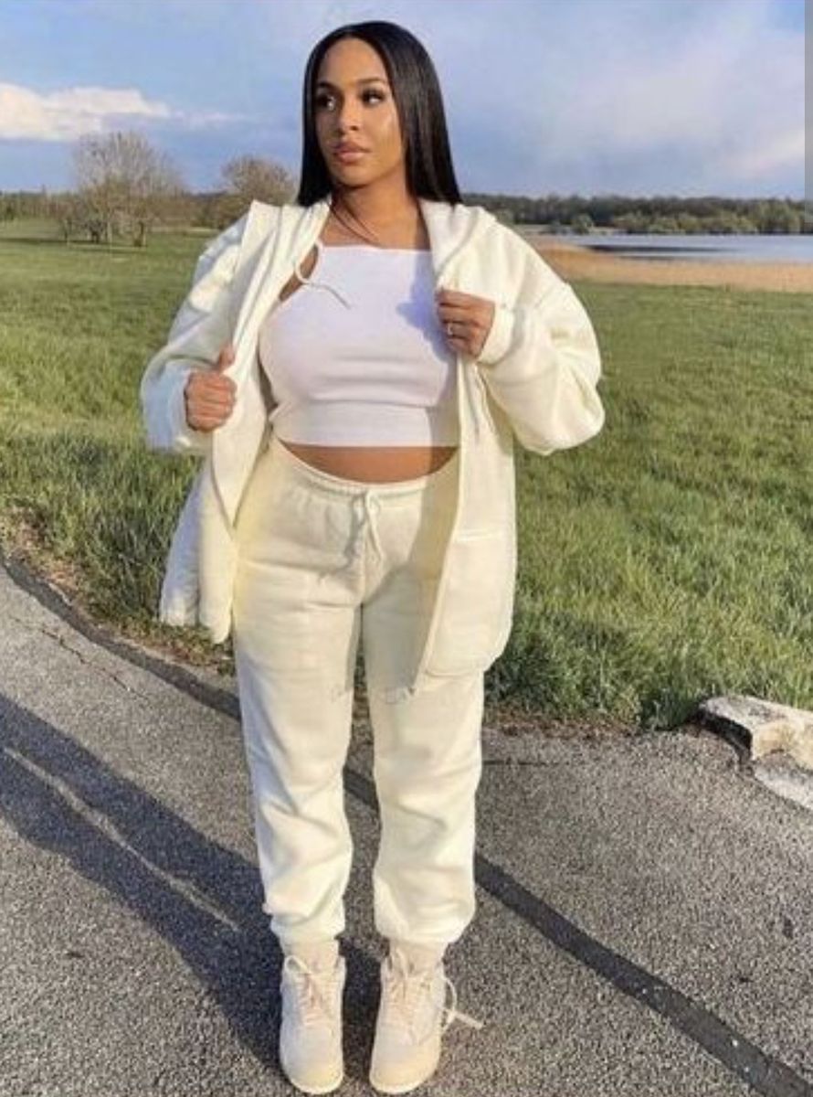 Unisex Hoodie And Joggers Up & Down Offwhite