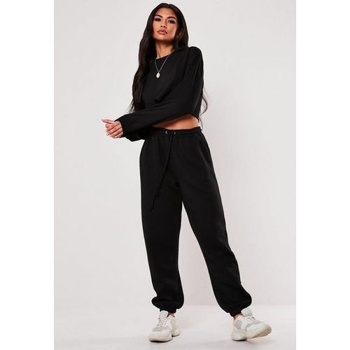 Pair Of Black Crop Top And Joggers