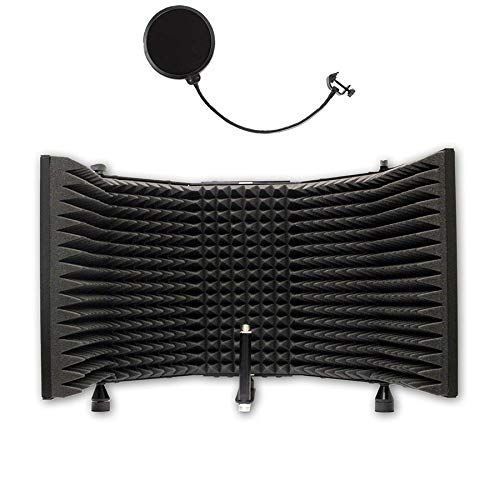 Adjustable Microphone Isolation Shield With  Filter