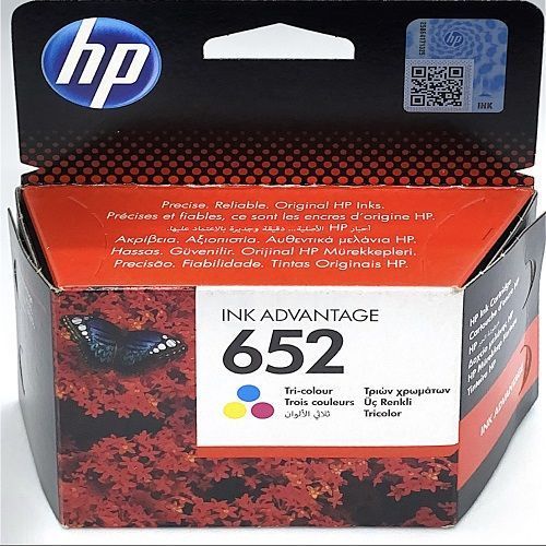 100%  Original 652 COLOR INK CARTRIDGE