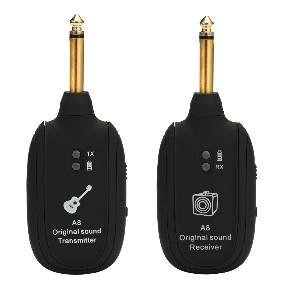 A8 UHF Wireless Guitar Transmitter Receiver Set 730mhz 50M