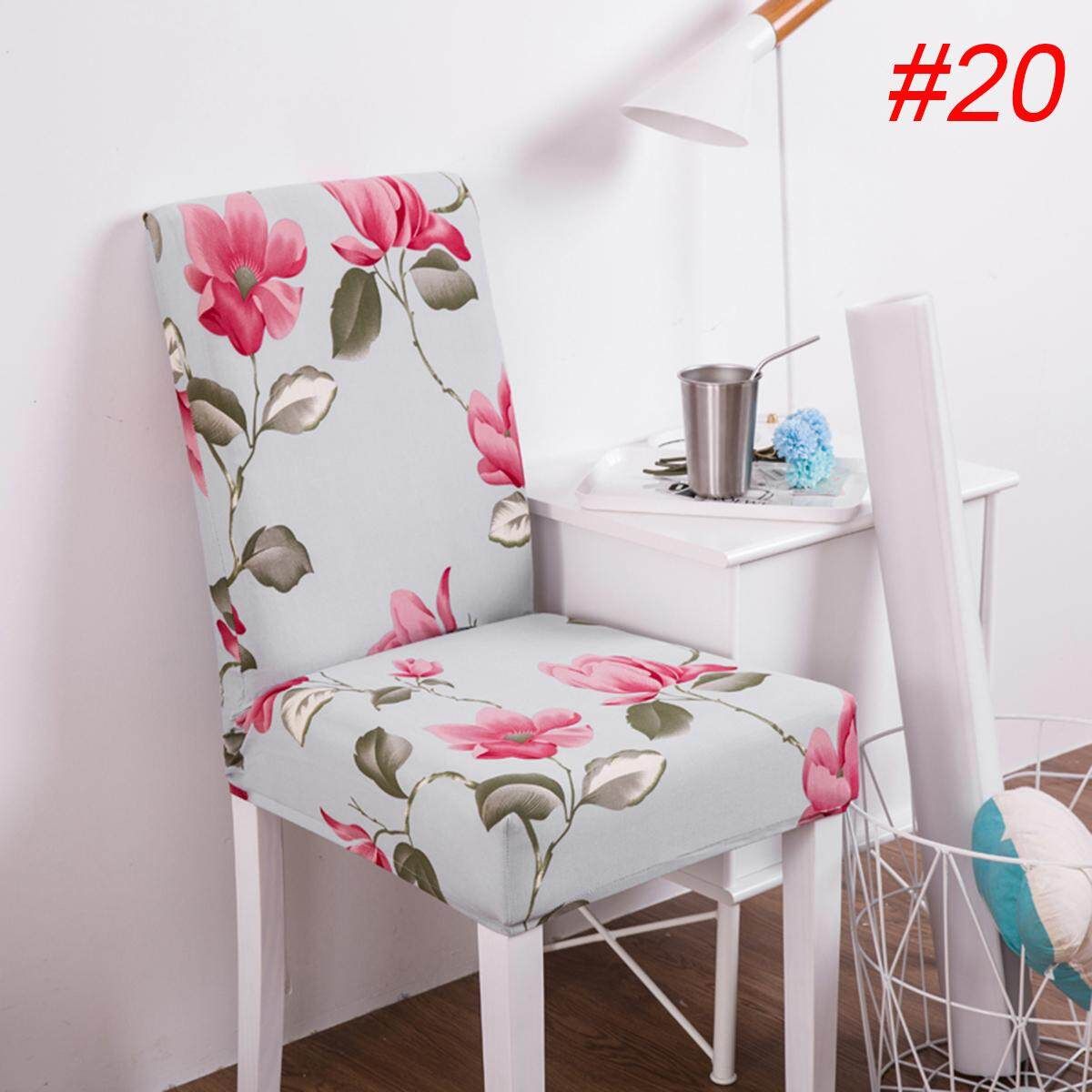 Flower Removable Chair Cover Stretch Elastic For Restaurant Wedding Banquet Hotel (#20) Flowers Blossoming