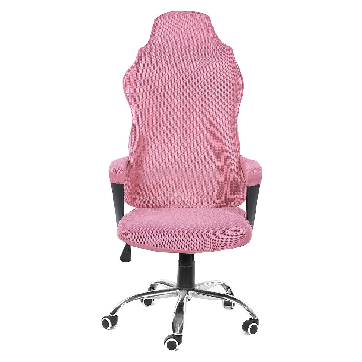 Office Computer Chair Cover Stretchy Remove Armchair Slipcover Seat Cover Home Pink