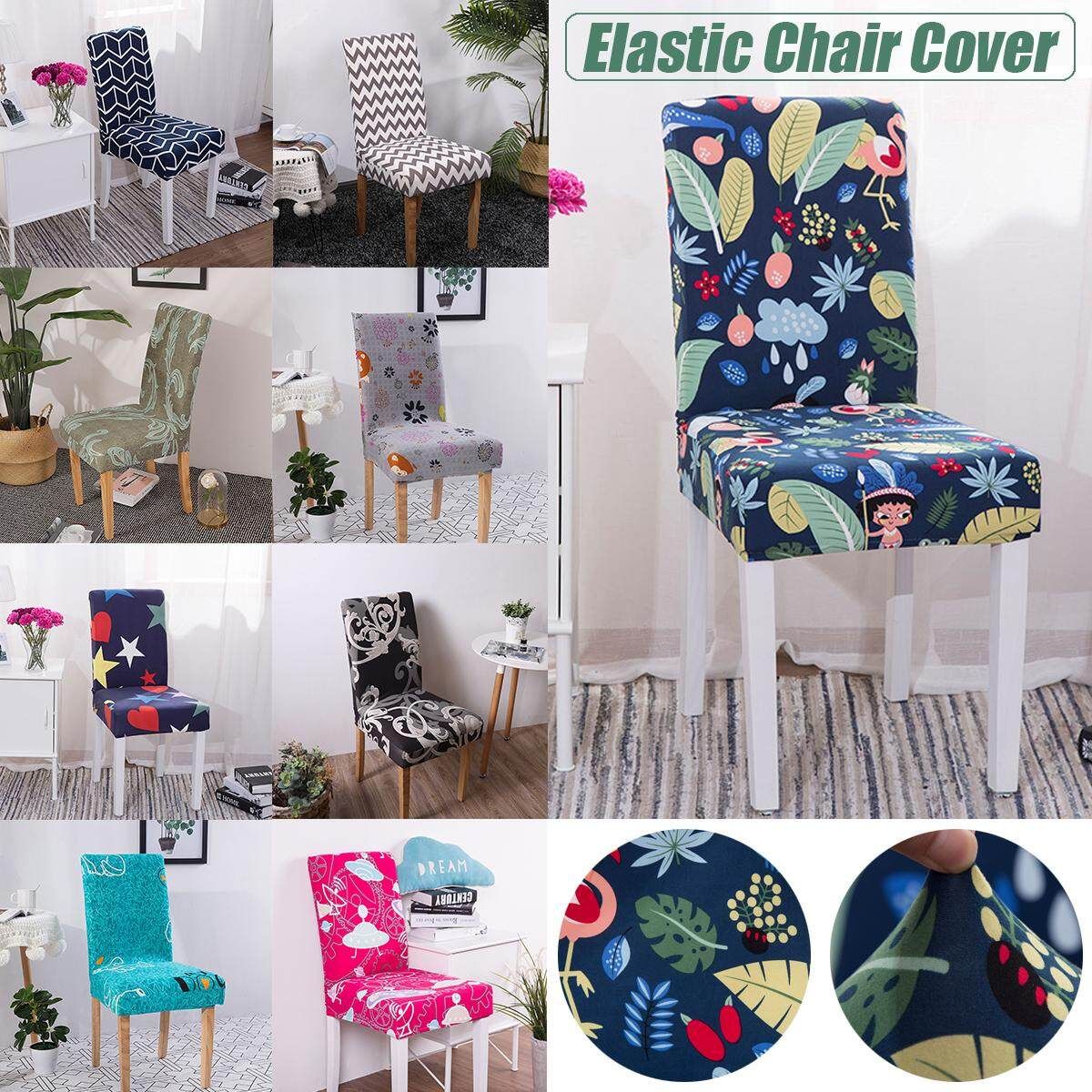 Flower Removable Chair Cover Stretch Elastic For Restaurant Wedding Banquet Hotel (#1) Little Fox