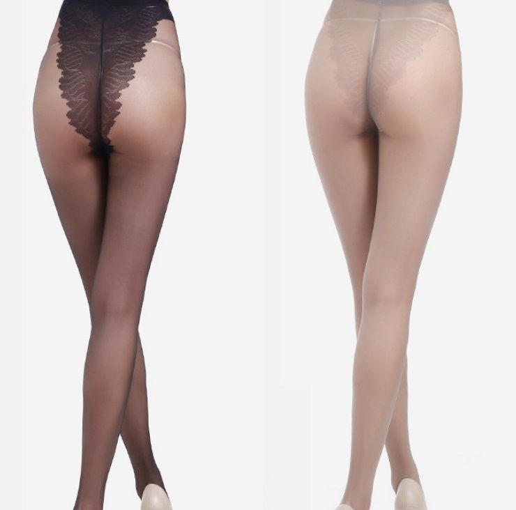 Classy Ladies Transparent Pantyhose Pop Socks Leggings - 2PCS
