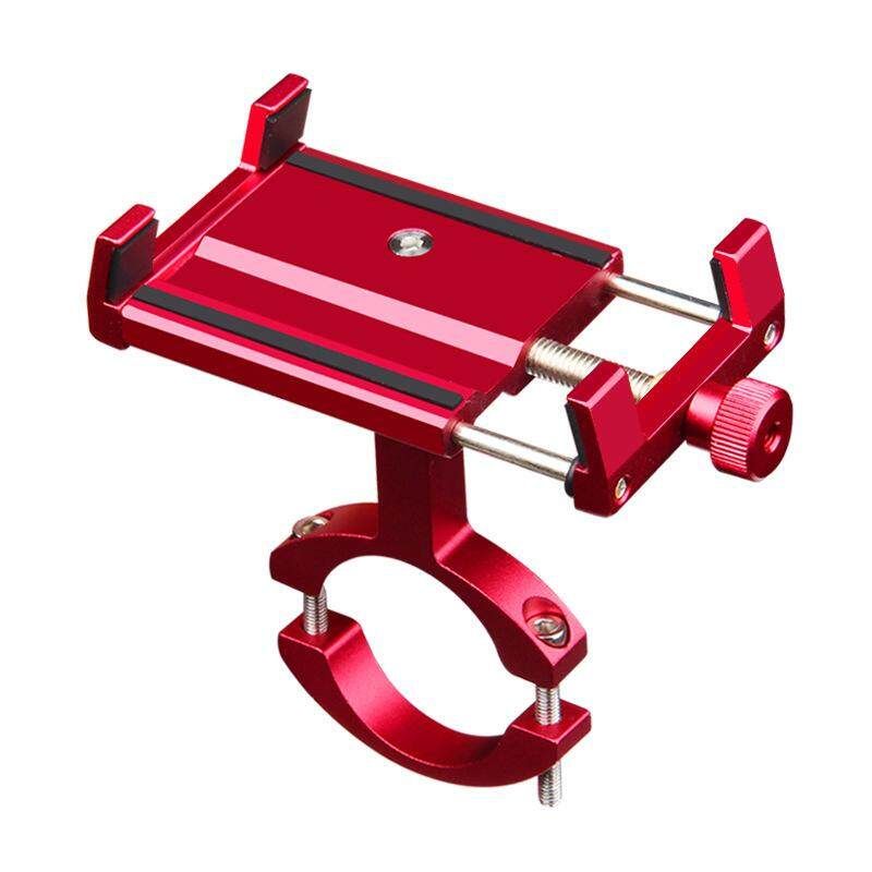 Bicycle Motorcycle Phone Holder 360 Degree Rotatable Bike Phone Bracket Stand For 3.5-6 Inch Mobile Phone GPS-Red Red (red)