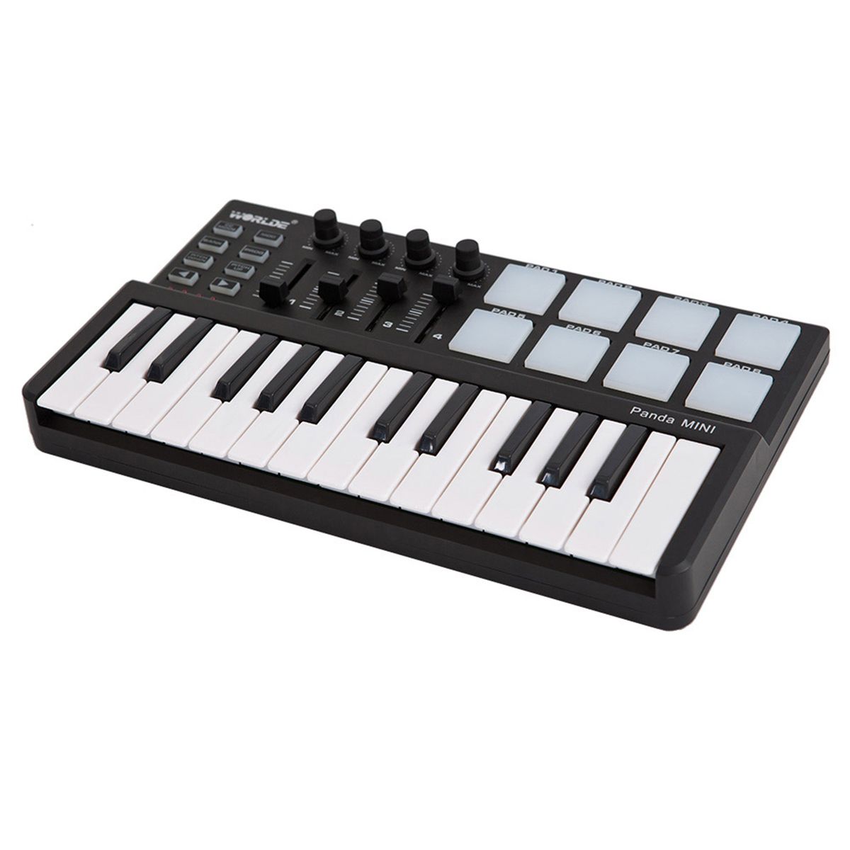 Worlde Panda Mini USB Keyboard And Drum Pad MIDI Controller