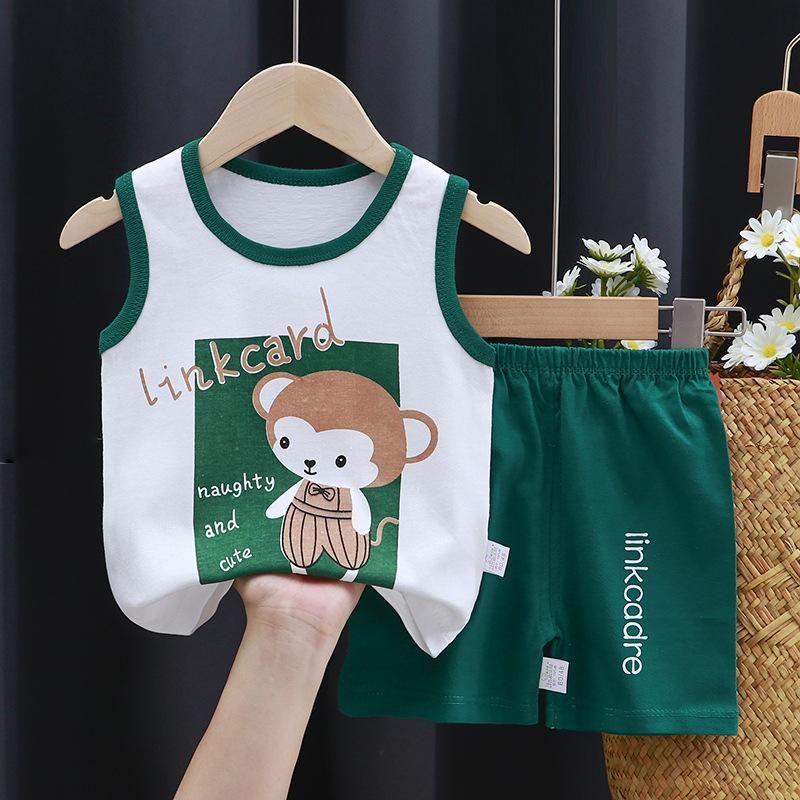 2-Piece Children'S Vest Set T-Shirt + Shorts P024
