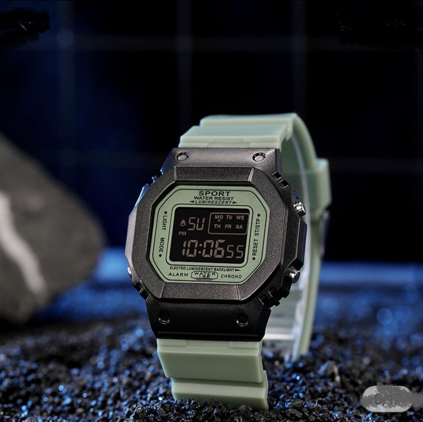 UNISEX MULTI FUNCTIONAL DIGITAL SPORT WRISTWATCH WITH NIGHT LIGHT