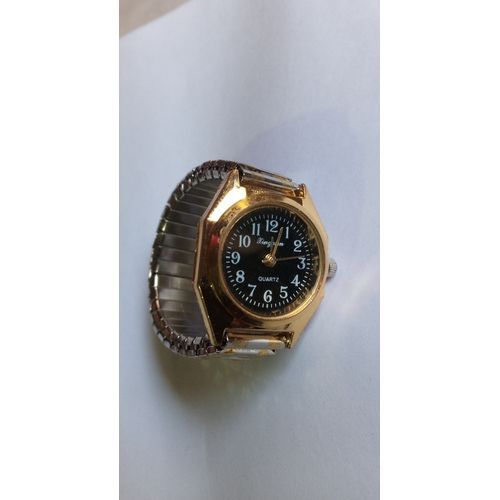 Baby Gold Steel Chain Wristwatch