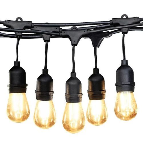 Water Resistance Thrisdar 7.5m G40 String Lights With 16pcs Globe Clear Bulbs Outdoor Christmas Globe Garland Fairy Light For Patio Wedding Party