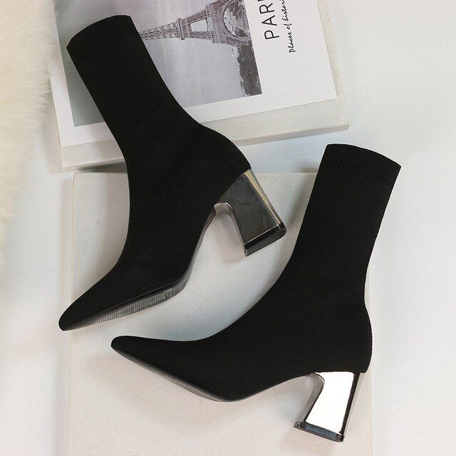 Winter Zips Lady Shoes Soft Leather Boots Shoes
