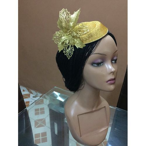 Golden Floral Bursts  Fascinator