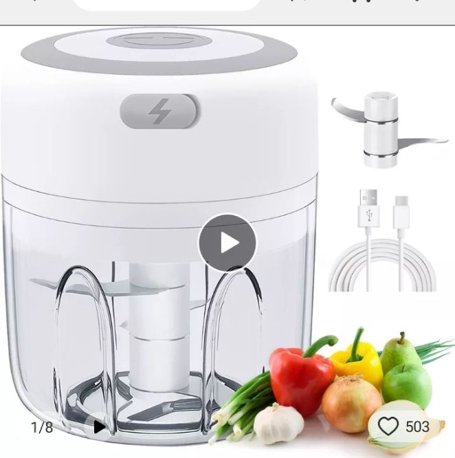 250ML Multifunctional Rechargeable Electric Mini Chopper