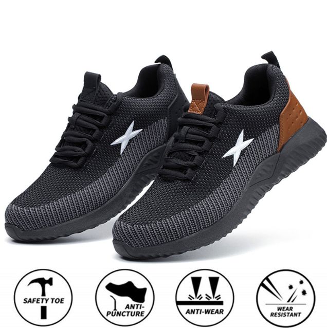 Safety Work Shoes For Men Steel Toe Cap Boots Big Size 48