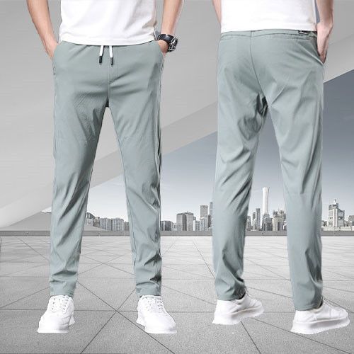 Men's Loose Breathable Straight Leg Casual Pants Quick Dry Stretch Sweatpants