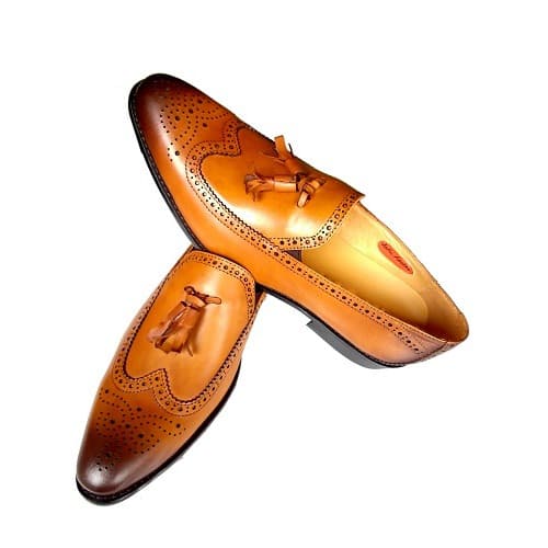 Perforated Monk Strap Shoe
