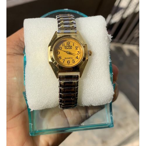 Silver And Gold Steel Children Wristwatch Kids Watch For Boys And Girls