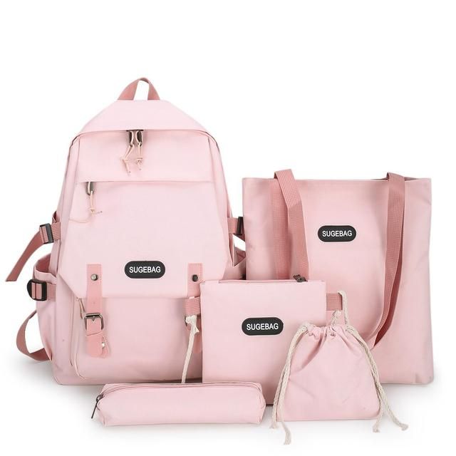 5set School Bags Teenage Travel Bagpack Student Schoolbag