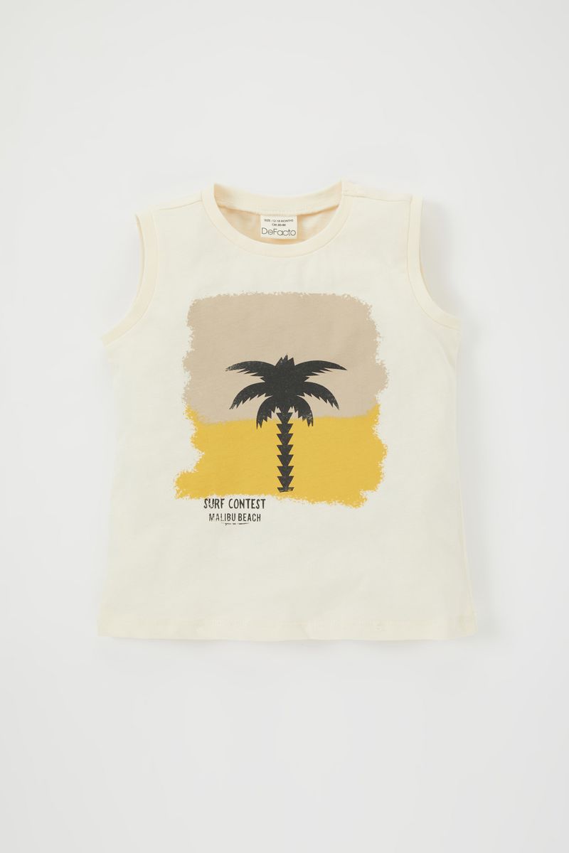 BabyBoy Casual Regular Fit Knitted Athlete - Ecru