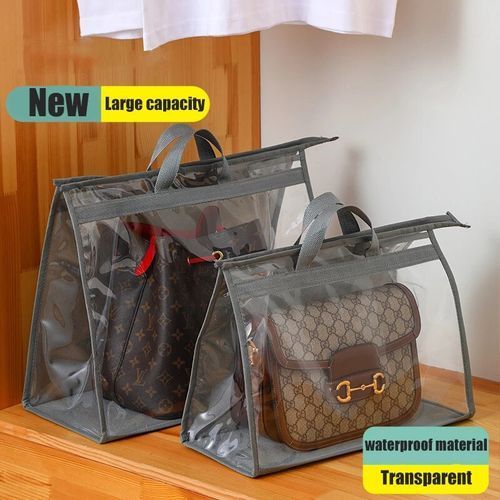 Handbag Storage Bag Dust-proof Transparent Bag With Zipper And Handles