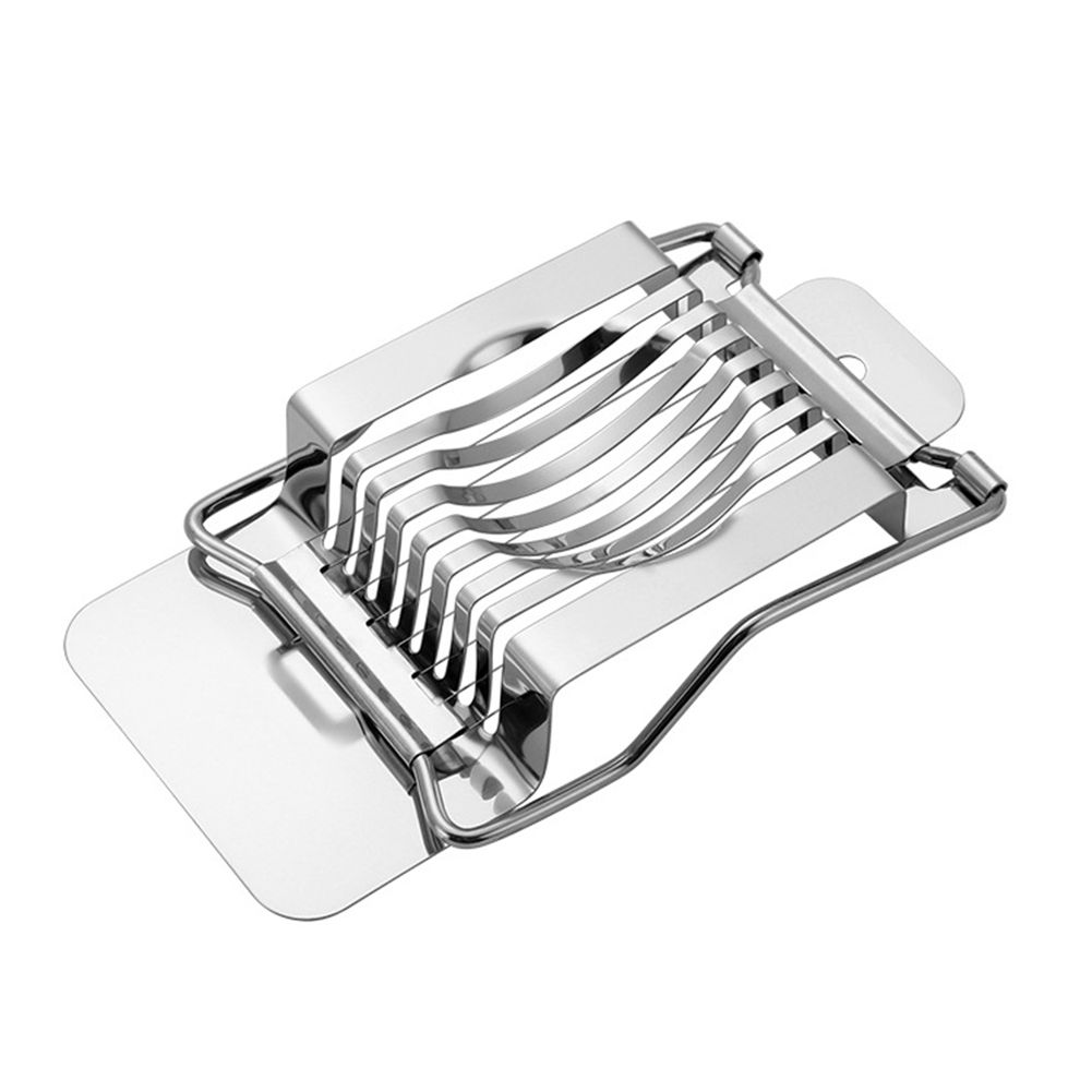 Household Stainless Steel Boiled Egg Slicer Section-Silver