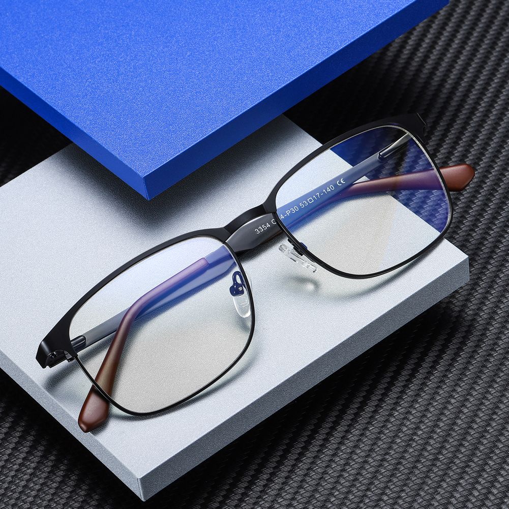 Blue Light Blocking Computer Glasses Metal Eyewear Frames