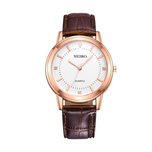Men Watch Leather Strap Fashionable Luxurious Men Business Elegant Wrist Watch
