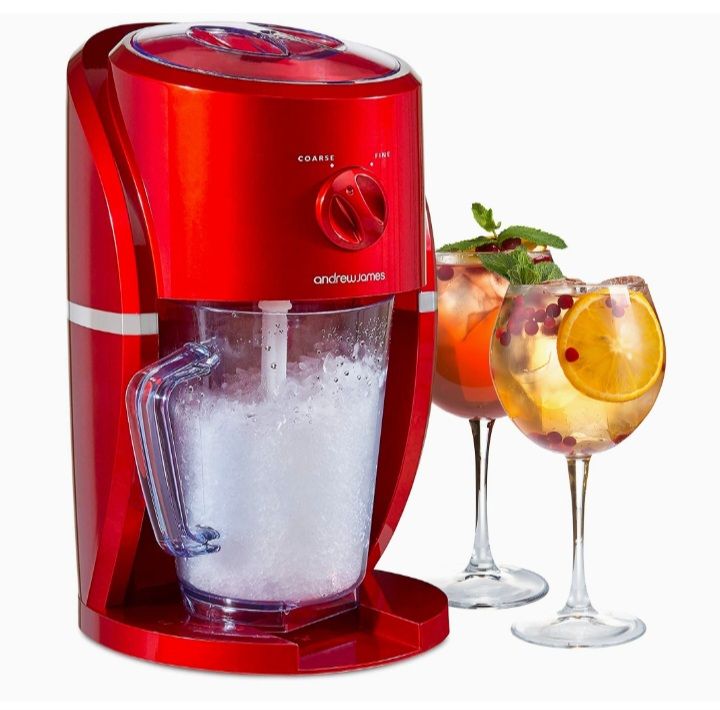 Retro Ice Crusher Slush Machine With Jug & Built-in Stirrer